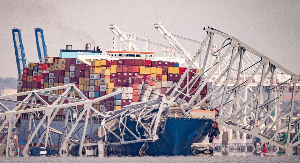 Baltimore bridge collapses after Singapore-flagged ship rams into overpass